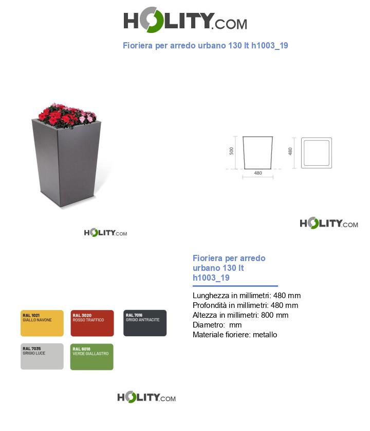Fioriera per arredo urbano 130 lt h1003_19