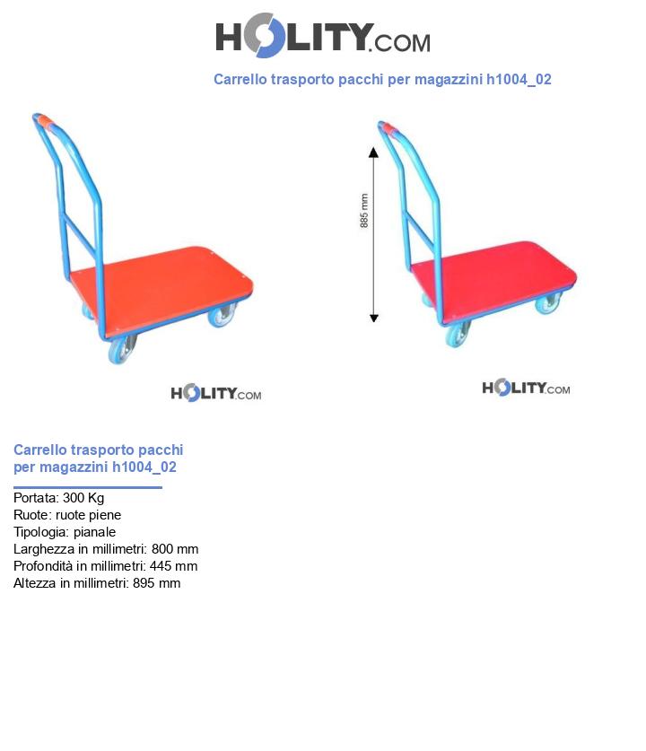 Carrello trasporto pacchi per magazzini h1004_02
