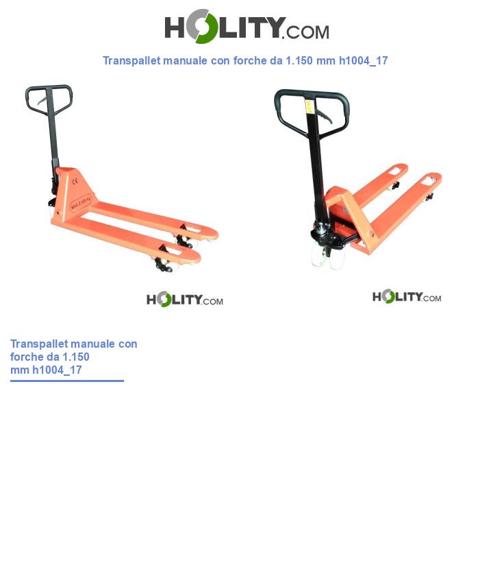 Transpallet manuale con forche da 1.150 mm h1004_17