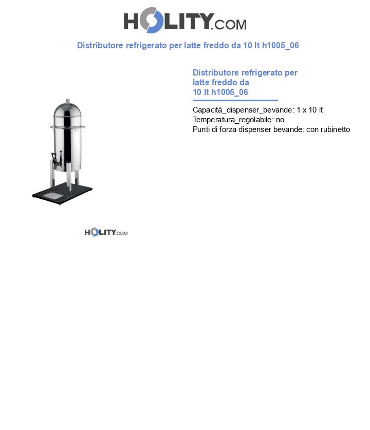 Distributore refrigerato per latte freddo da 10 lt h1005_06