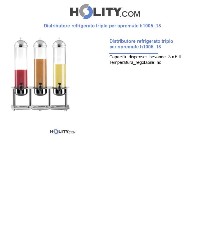 Distributore refrigerato triplo per spremute h1005_18