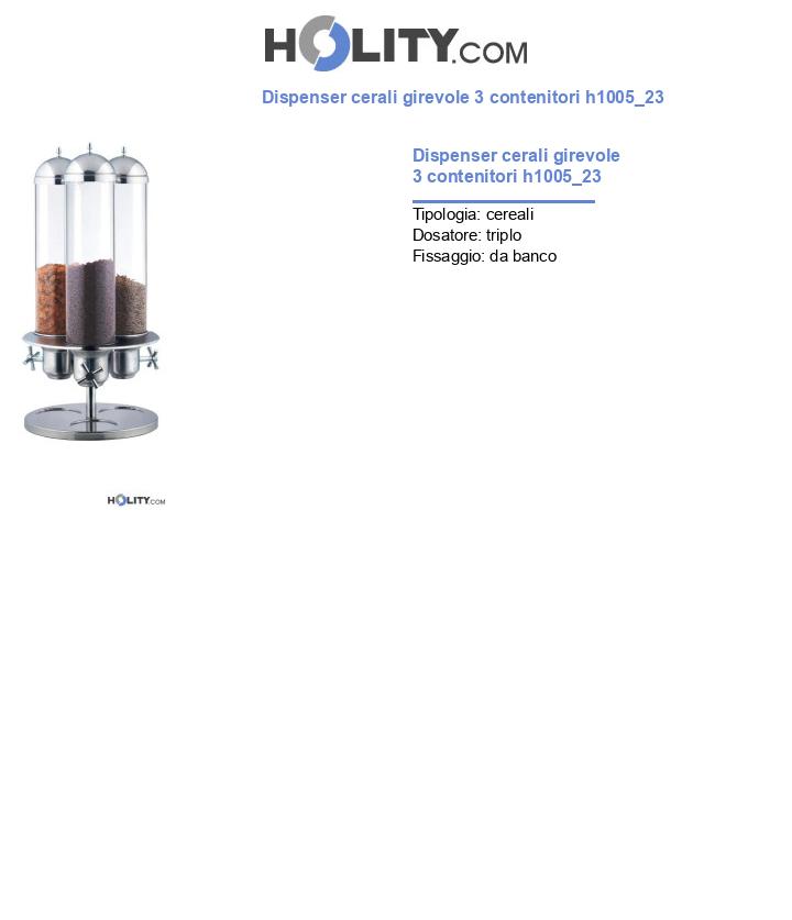 Dispenser cerali girevole 3 contenitori h1005_23