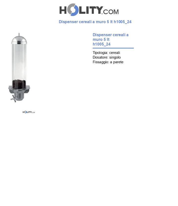 Dispenser cereali a muro 5 lt h1005_24