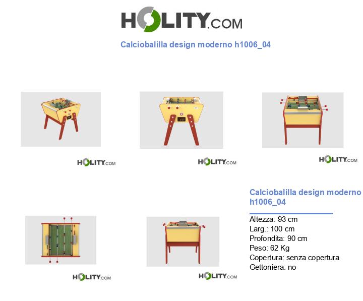 Calciobalilla design moderno h1006_04