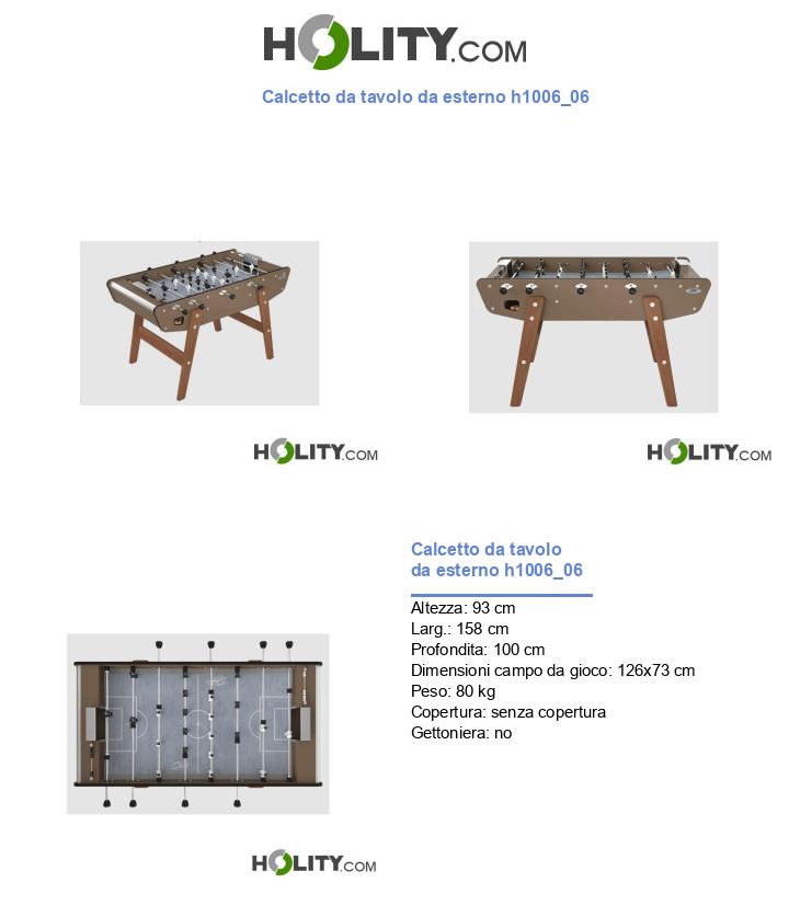 Calcetto da tavolo da esterno h1006_06