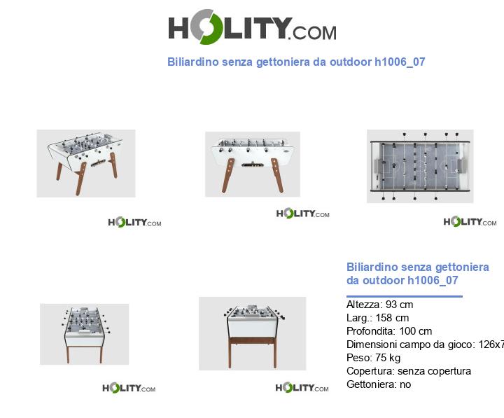 Biliardino senza gettoniera da outdoor h1006_07