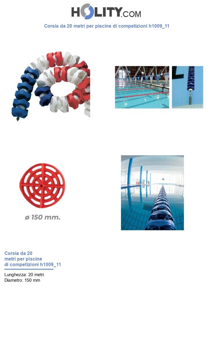 Corsia da 20 metri per piscine di competizioni h1009_11