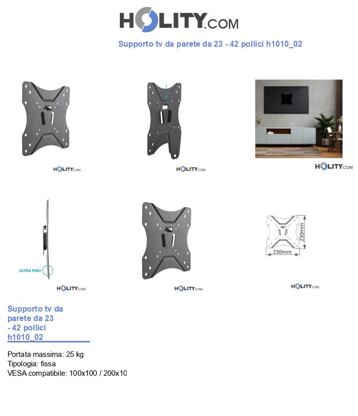 Supporto tv da parete da 23 - 42 pollici h1010_02