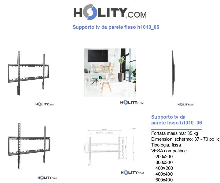 Supporto tv da parete fisso h1010_06