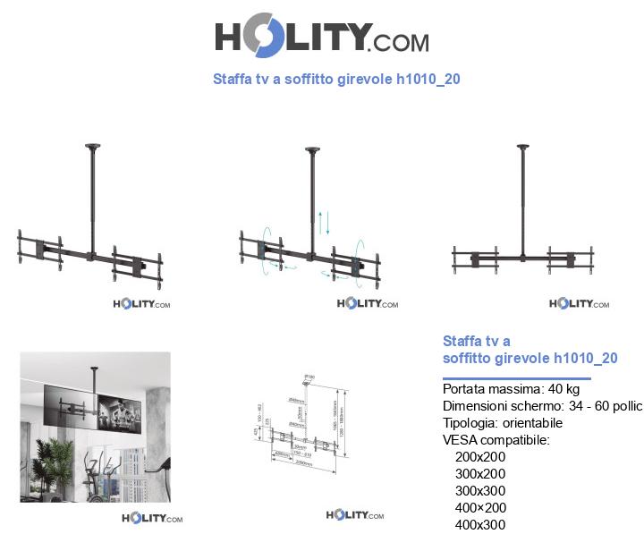 Staffa tv a soffitto girevole h1010_20