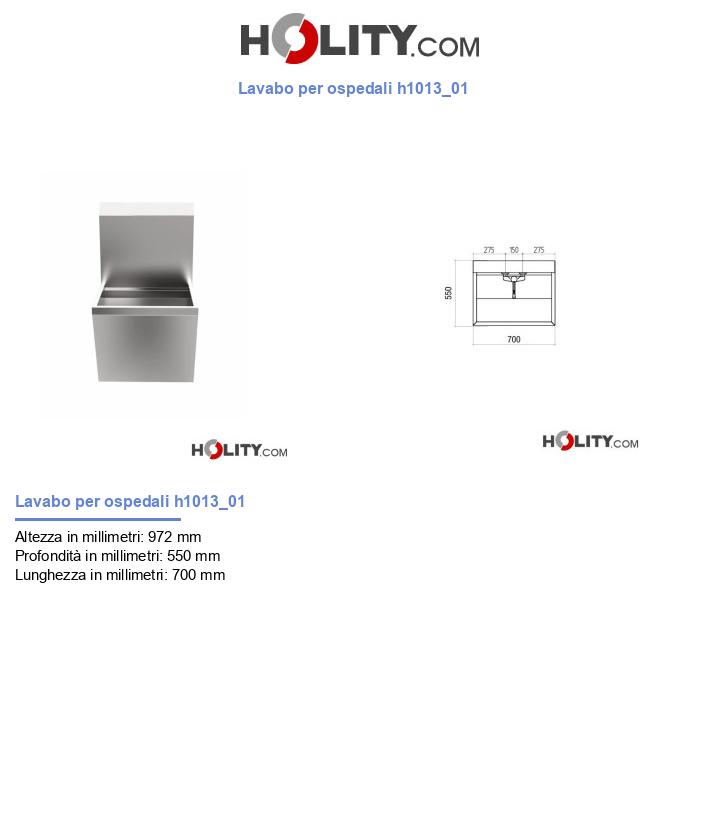 Lavabo per ospedali h1013_01