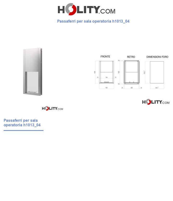 Passaferri per sala operatoria h1013_04