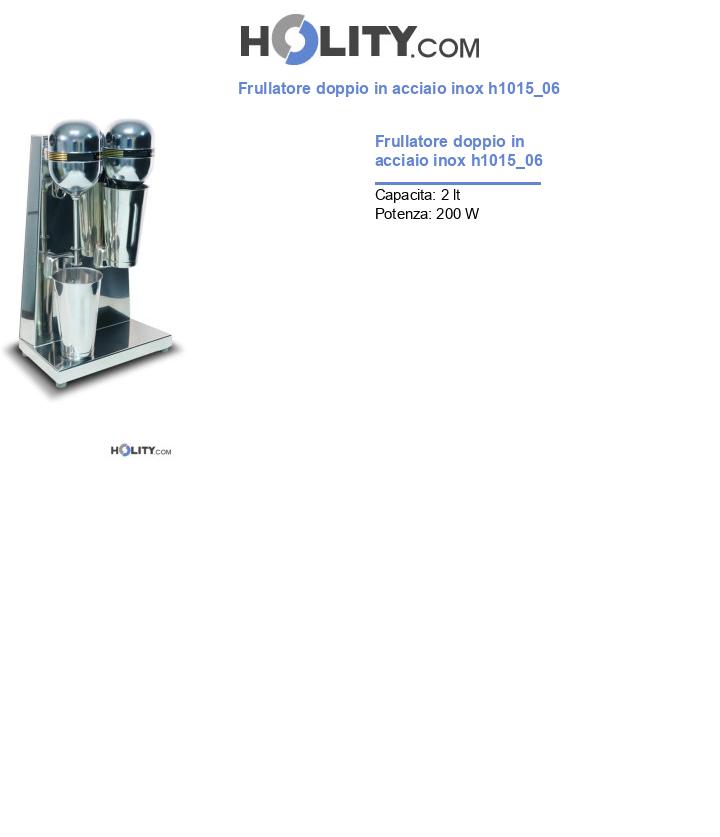 Frullatore doppio in acciaio inox h1015_06