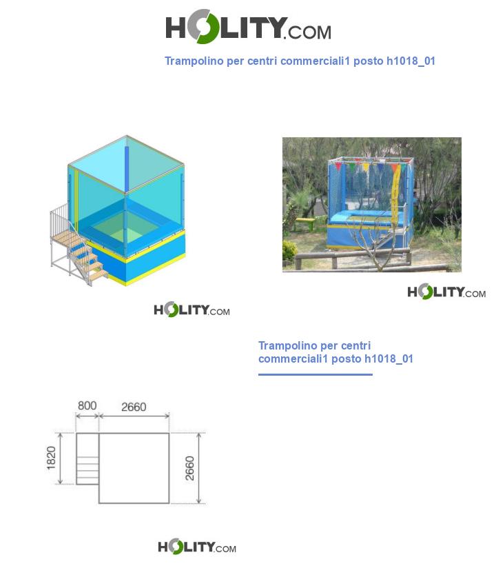 Trampolino per centri commerciali1 posto h1018_01