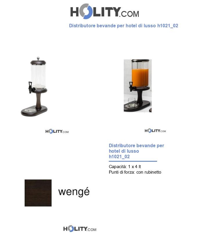 Distributore bevande per hotel di lusso h1021_02