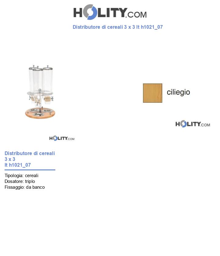 Distributore di cereali 3 x 3 lt h1021_07
