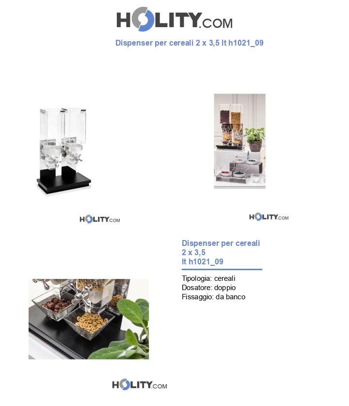 Dispenser per cereali 2 x 3,5 lt h1021_09