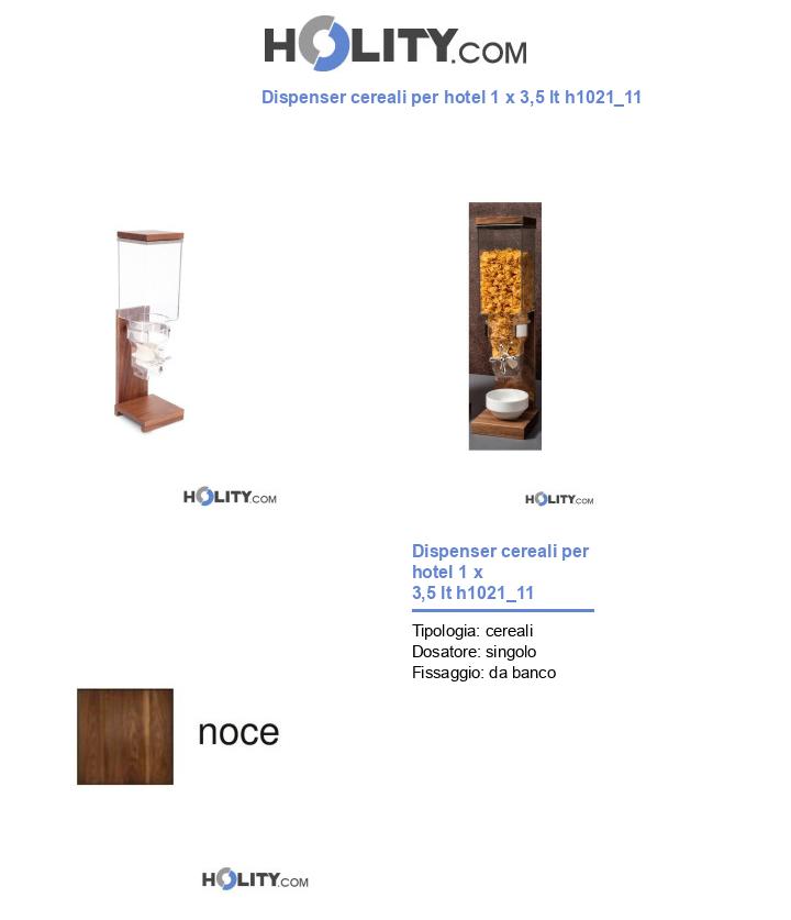 Dispenser cereali per hotel 1 x 3,5 lt h1021_11