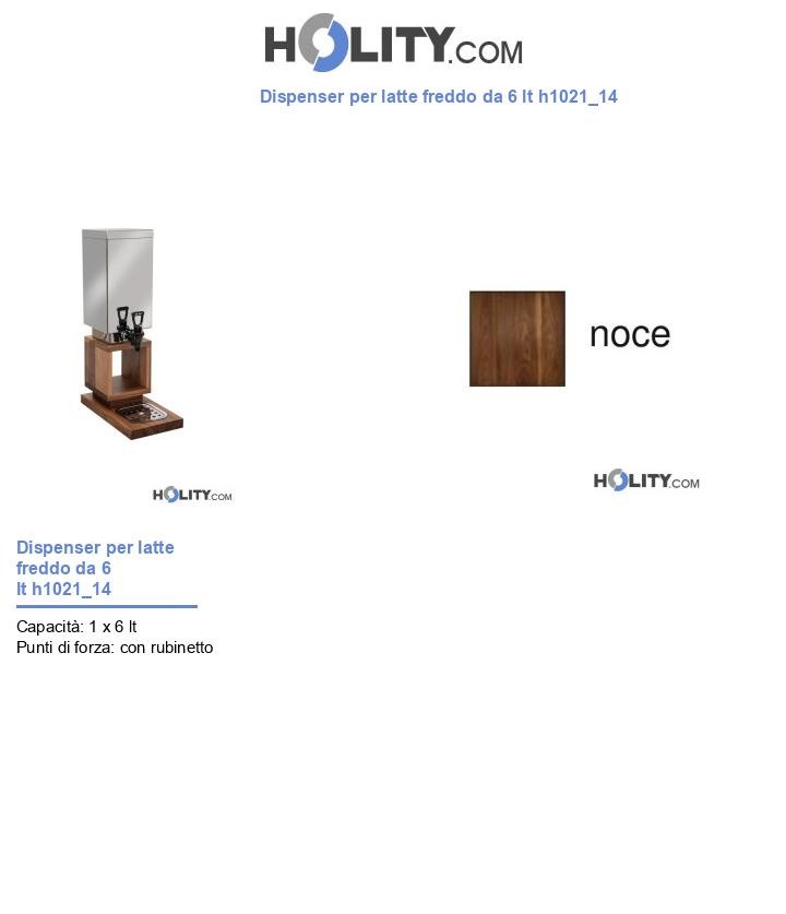 Dispenser per latte freddo da 6 lt h1021_14