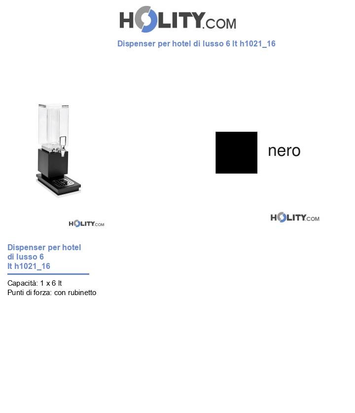 Dispenser per hotel di lusso 6 lt h1021_16