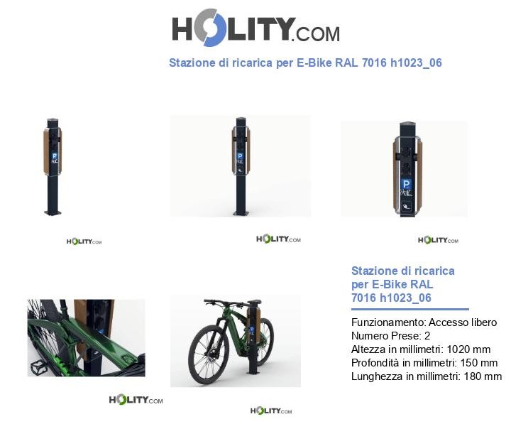Stazione di ricarica per E-Bike RAL 7016 h1023_06