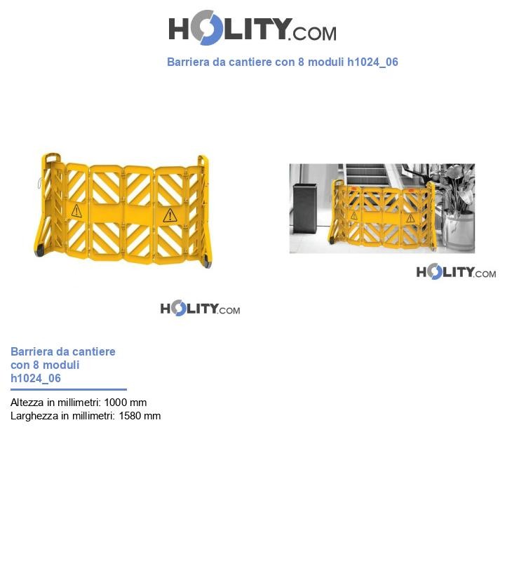 Barriera da cantiere con 8 moduli h1024_06