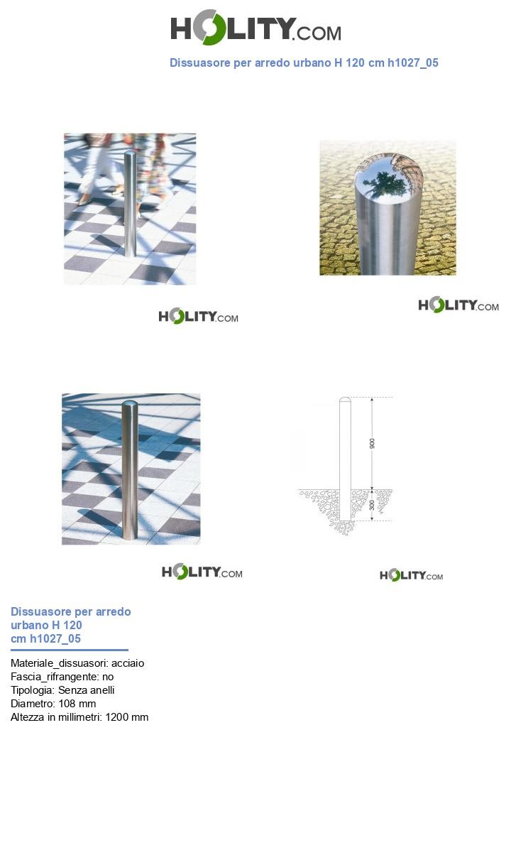 Dissuasore per arredo urbano H 120 cm h1027_05