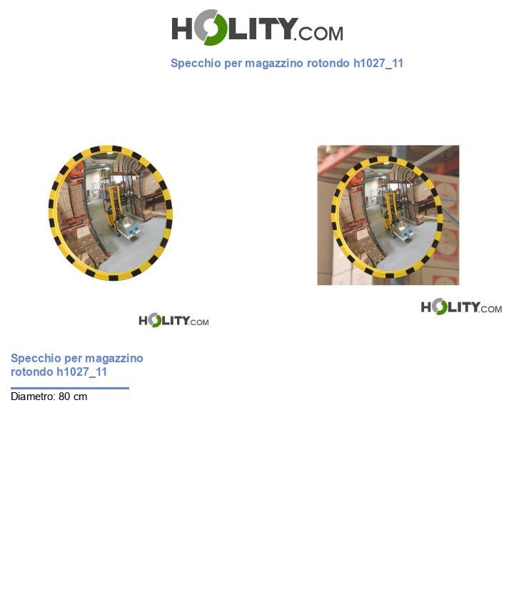 Specchio per magazzino rotondo h1027_11