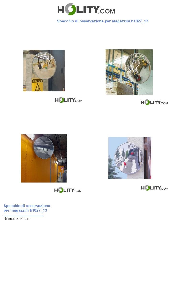 Specchio di osservazione per magazzini h1027_13