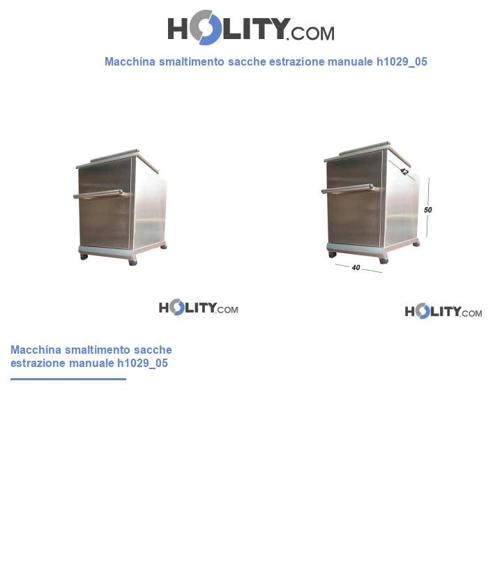 Macchina smaltimento sacche estrazione manuale h1029_05