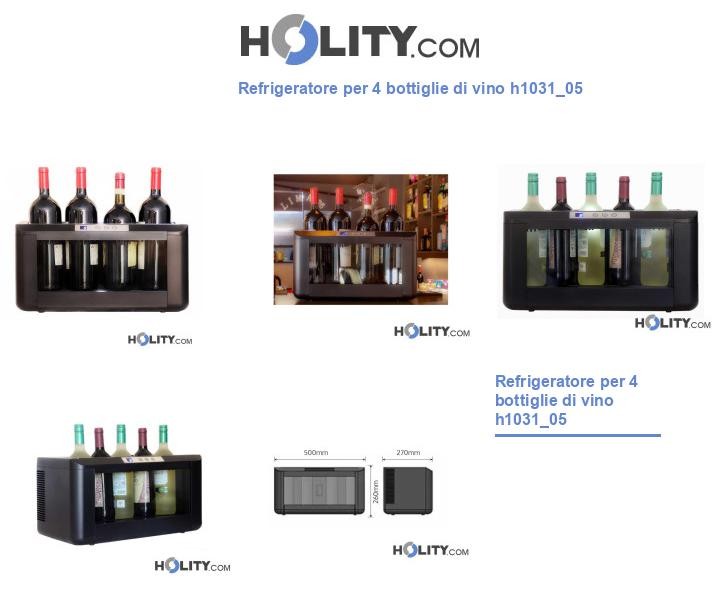 Refrigeratore per 4 bottiglie di vino h1031_05