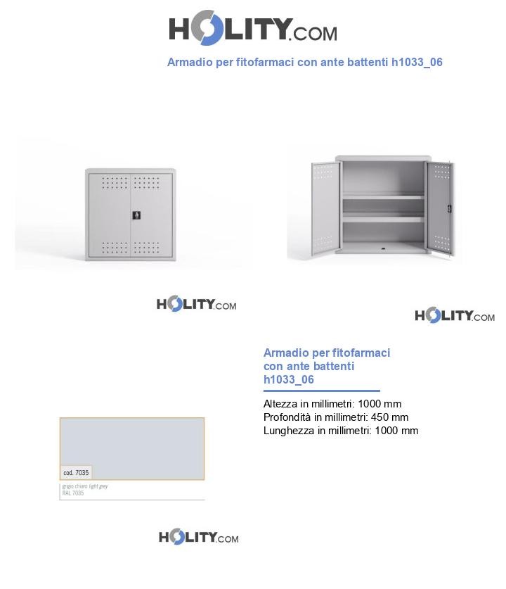 Armadio per fitofarmaci con ante battenti h1033_06