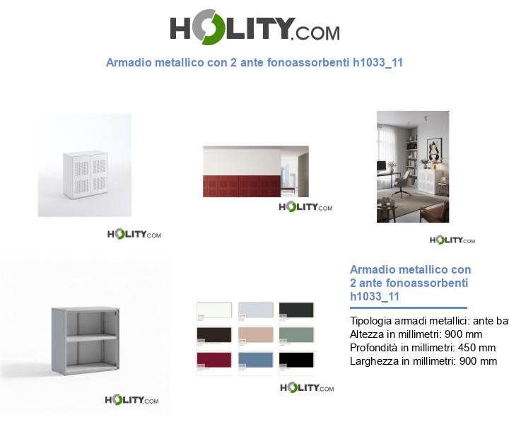 Armadio metallico con 2 ante fonoassorbenti h1033_11