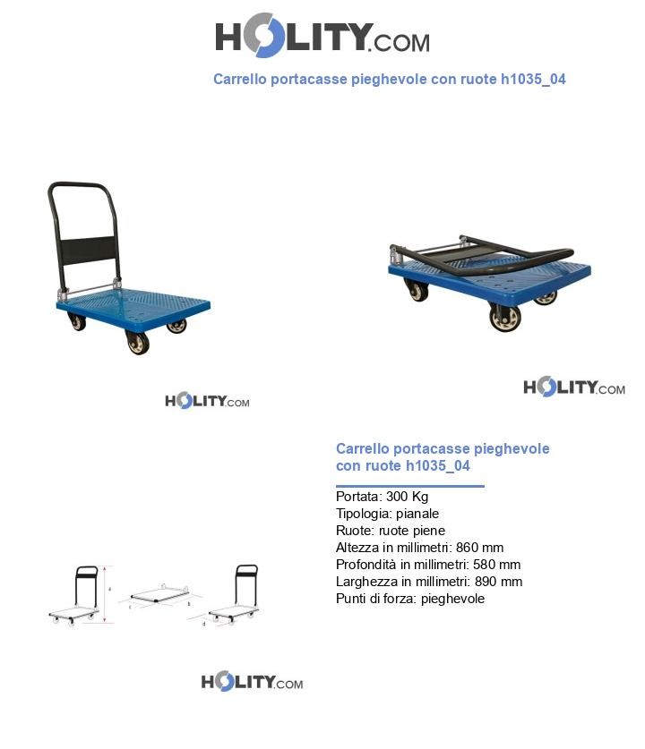 Carrello portacasse pieghevole con ruote h1035_04