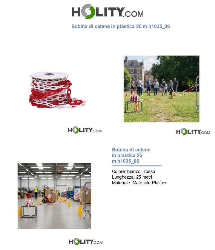 Bobina di catene in plastica 25 m h1035_06