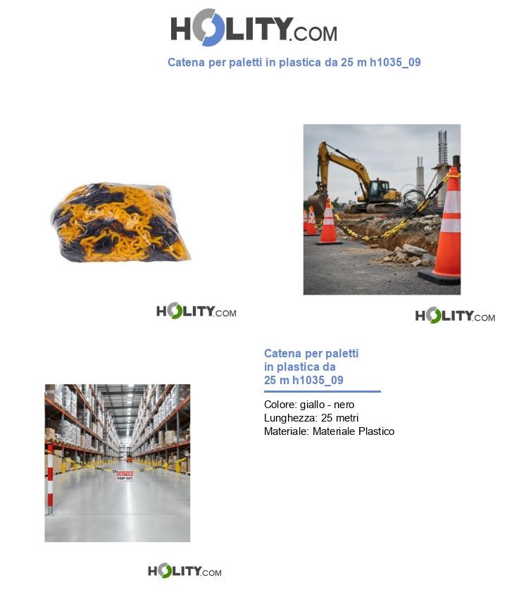 Catena per paletti in plastica da 25 m h1035_09