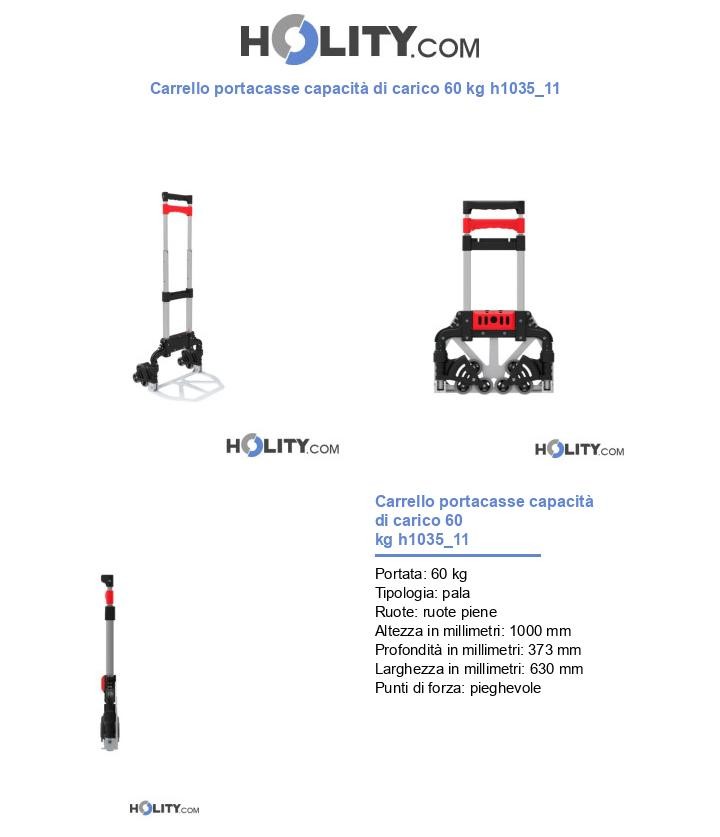 Carrello portacasse capacità di carico 60 kg h1035_11