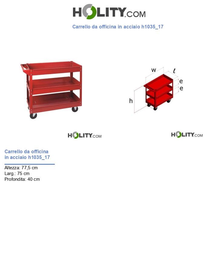 Carrello da officina in acciaio h1035_17