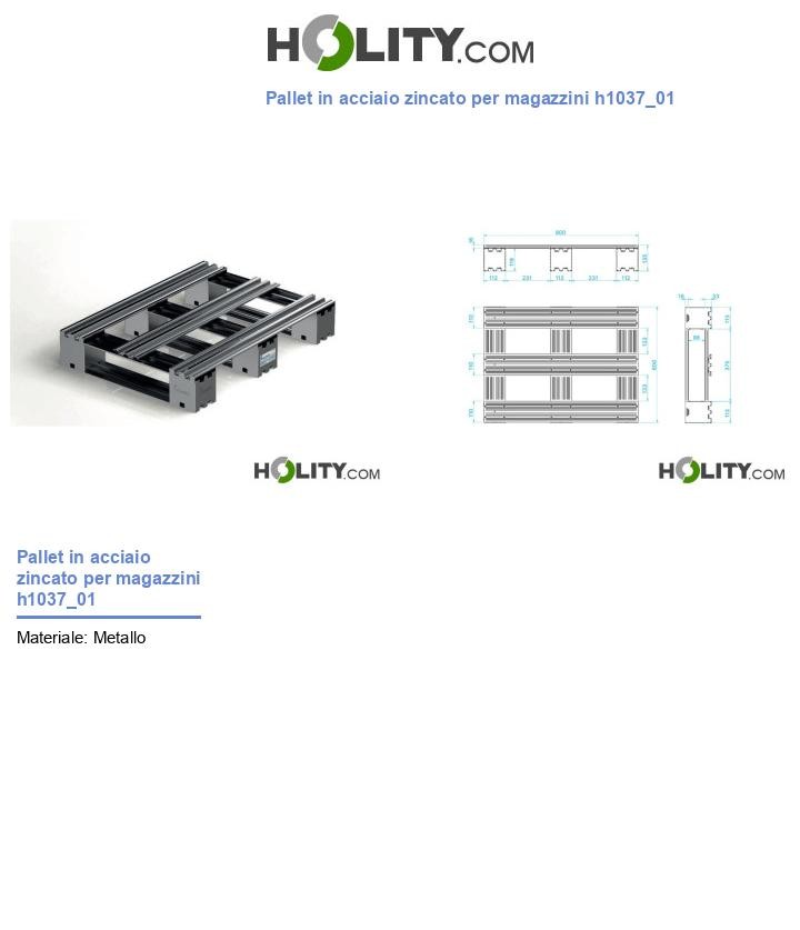 Pallet in acciaio zincato per magazzini h1037_01
