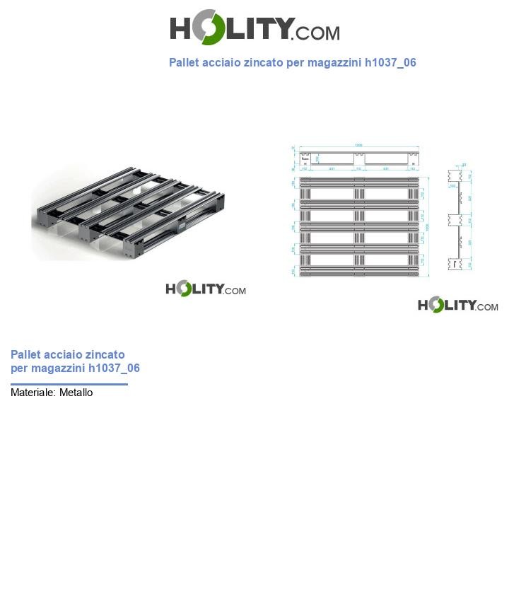 Pallet acciaio zincato per magazzini h1037_06