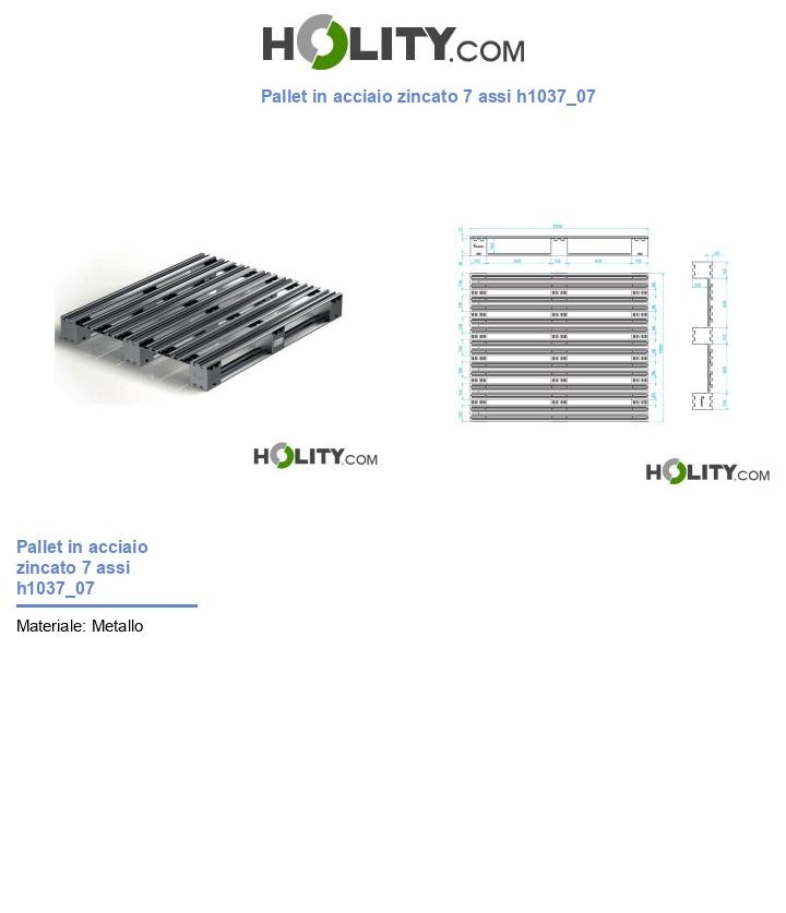 Pallet in acciaio zincato 7 assi h1037_07
