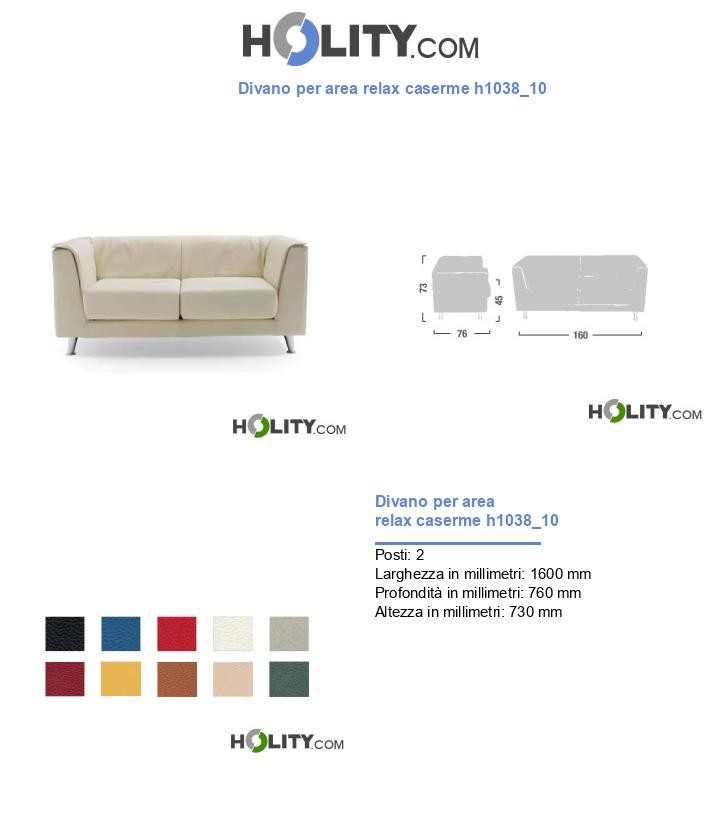 Divano per area relax caserme h1038_10