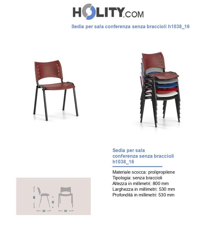 Sedia per sala conferenza senza braccioli h1038_16
