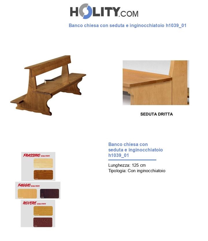 Banco chiesa con seduta e inginocchiatoio h1039_01