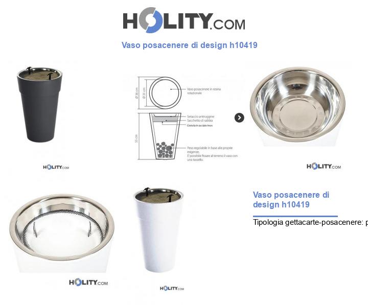 Vaso posacenere di design h10419