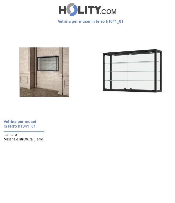Vetrina per musei in ferro h1041_01