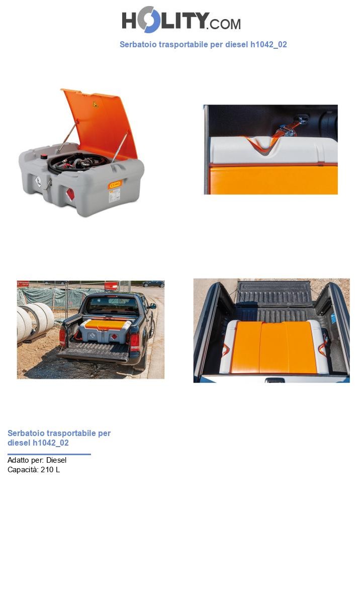 Serbatoio trasportabile per diesel h1042_02