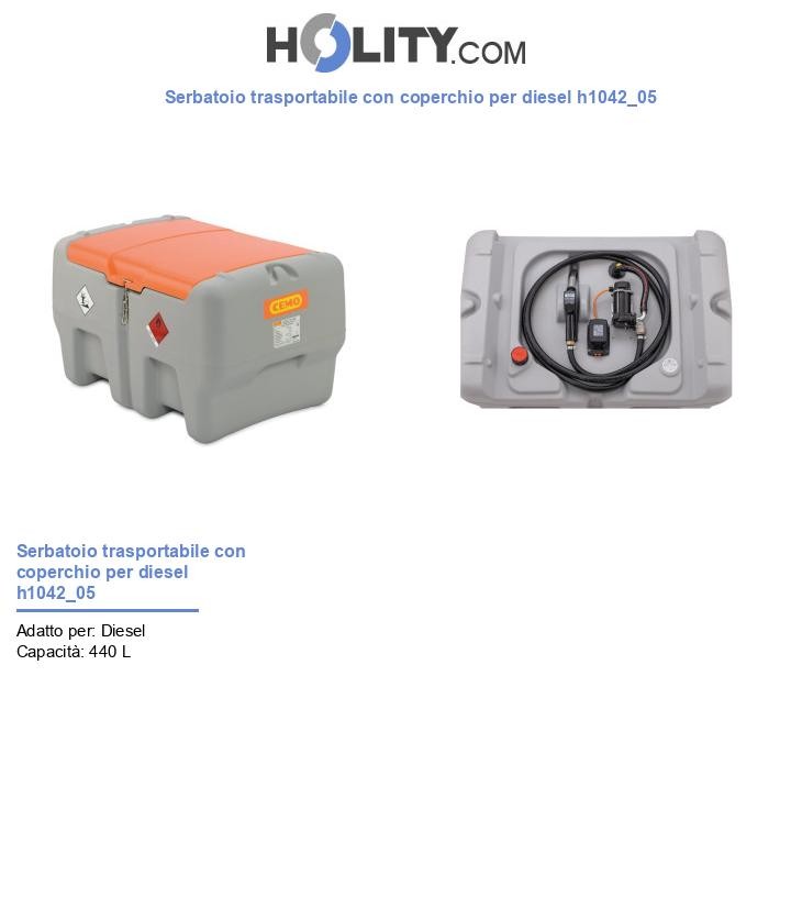 Serbatoio trasportabile con coperchio per diesel h1042_05