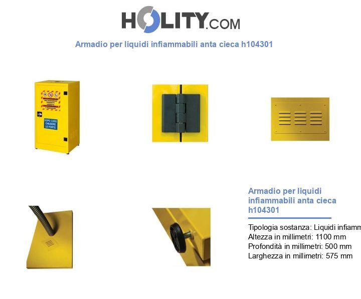 Armadio per liquidi infiammabili anta cieca h104301