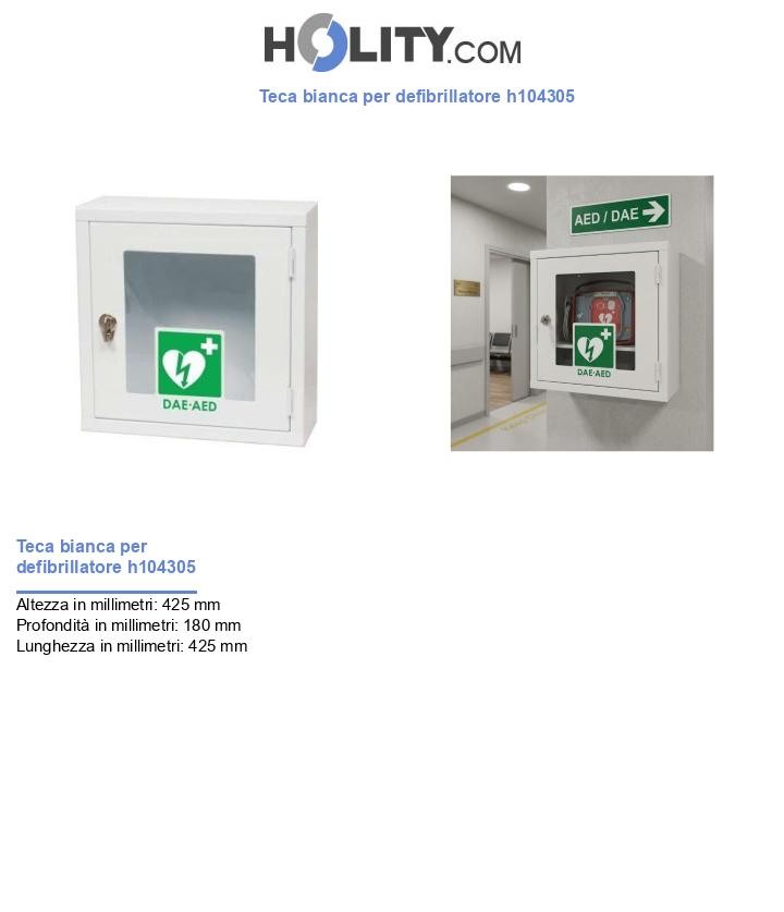 Teca bianca per defibrillatore h104305